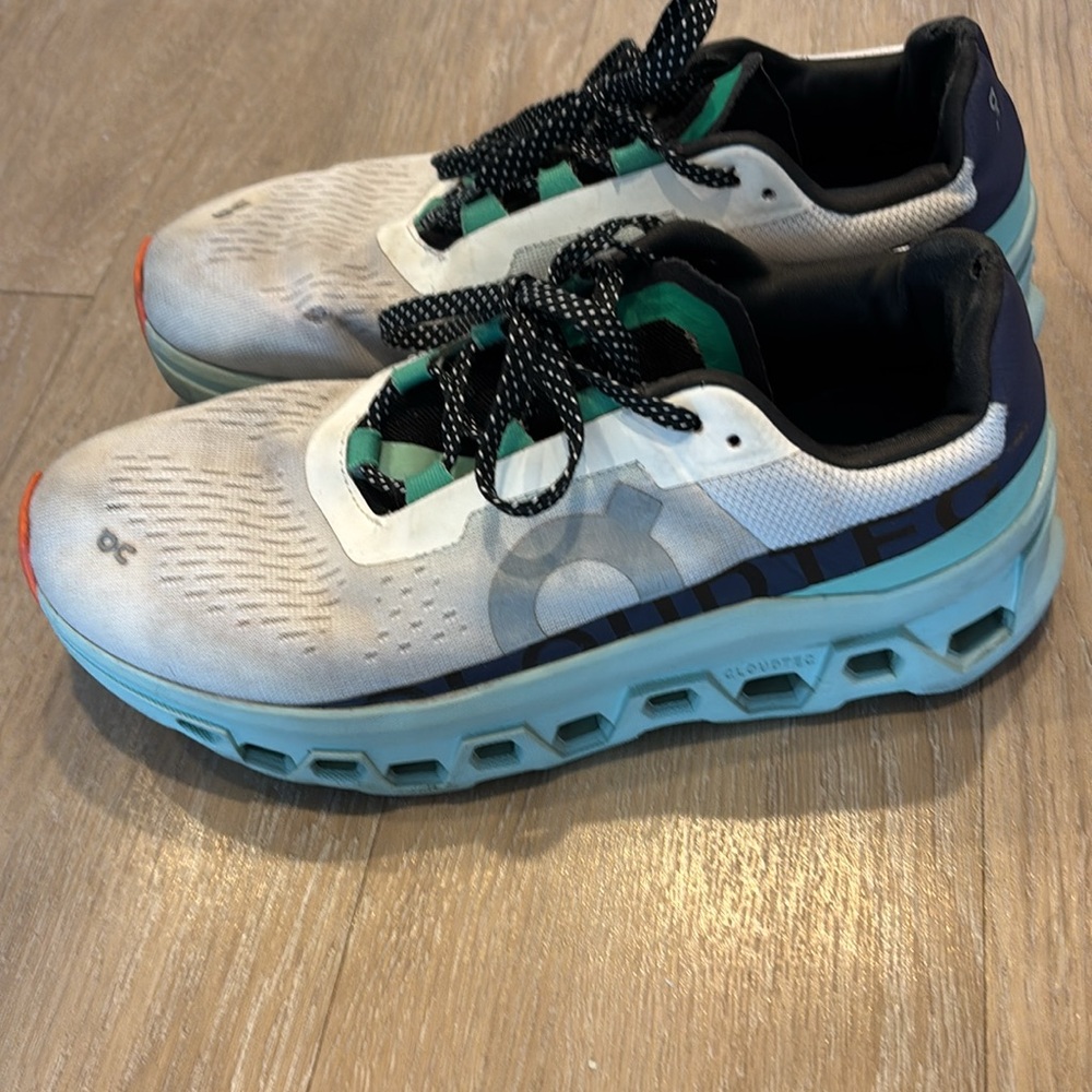 On Running Athletic Shoes - White and Teal